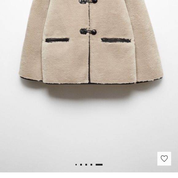 NWT - Viral Mango FUR-EFFECT COAT WITH APPLIQUÉS - Picture 3 of 4